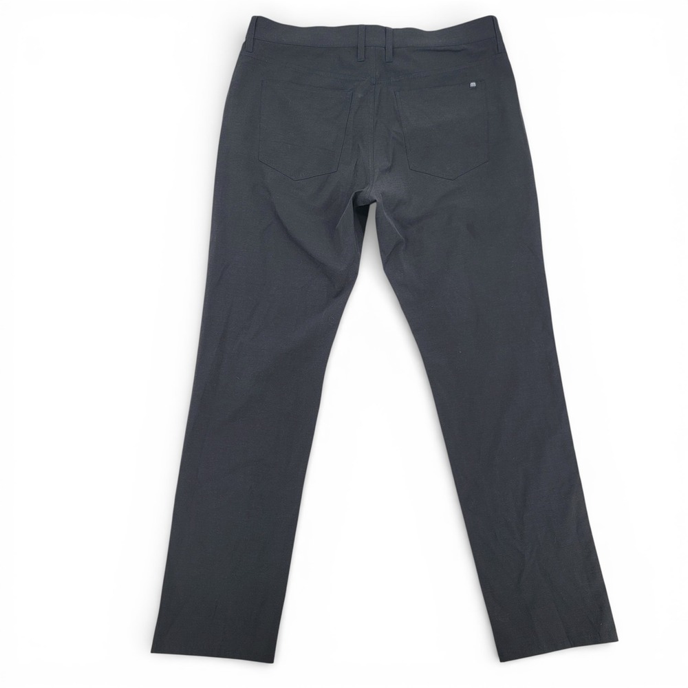 TravisMathew Mens 35x32 Golf Pants Polyester Blend Black Stretch Performance - Picture 2 of 5